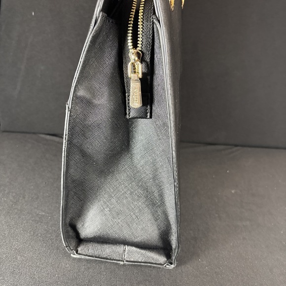 NWT-Tina Turk Double Handle Purse /Tote/Black /Crossbody/Women/ Vegan Leather - Picture 5 of 12